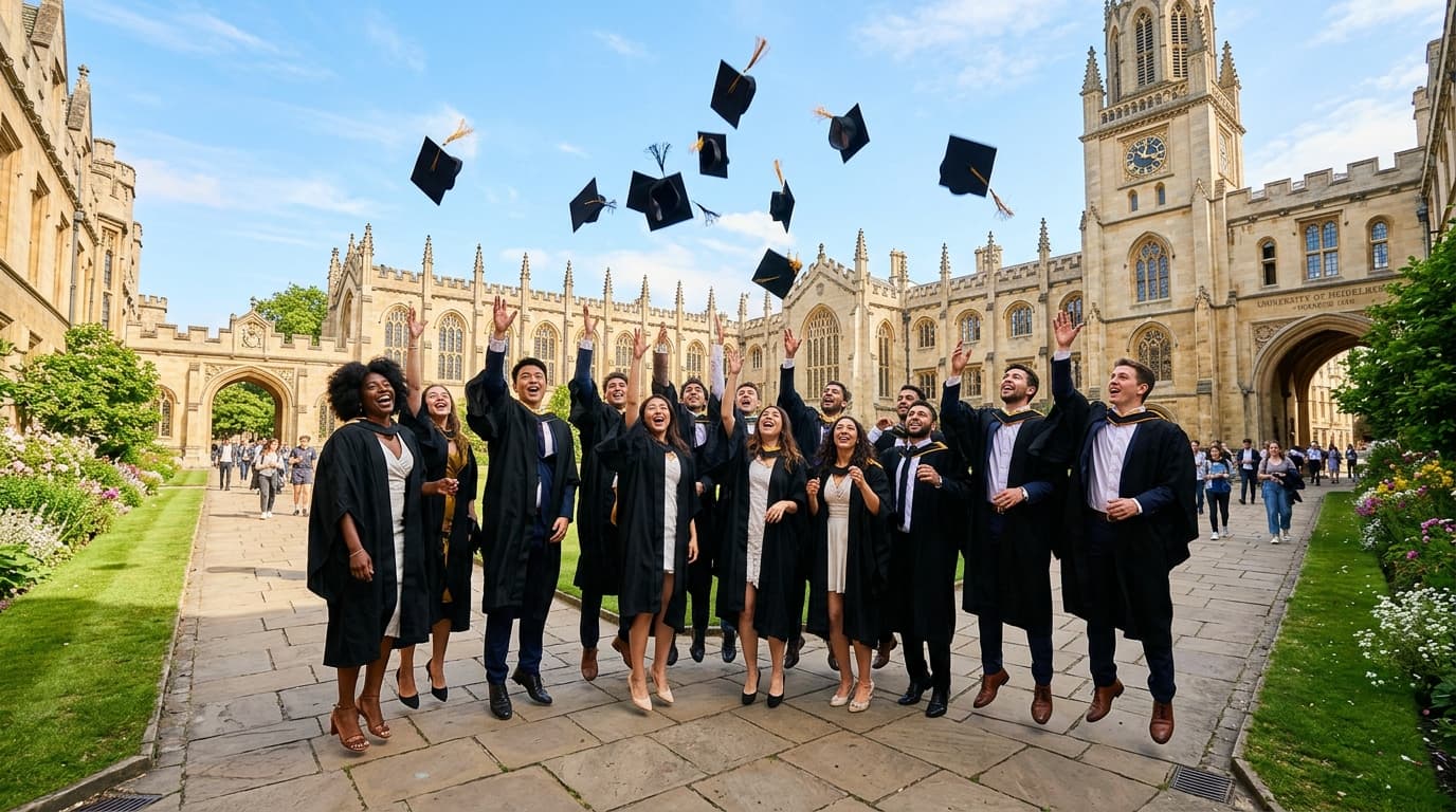 Students graduating from European university