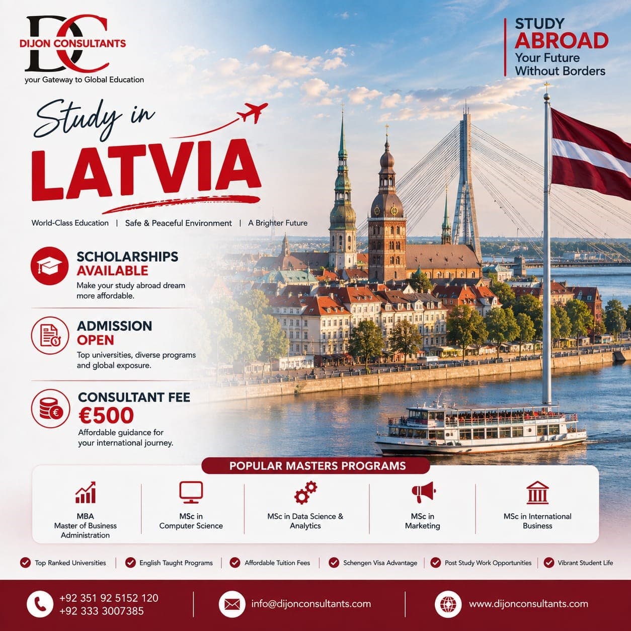 Dijon Consultants study in Latvia guide
